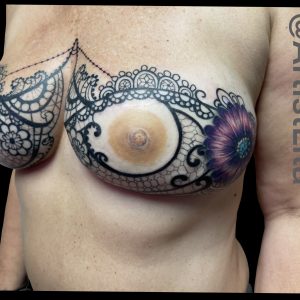 Double Mastectomy Lace Bra Scar Coverup Tattoo
